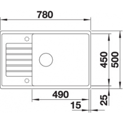 Zlewozmywak Blanco ZIA XL 6 S Compact z korkiem automatycznym biały 523 267